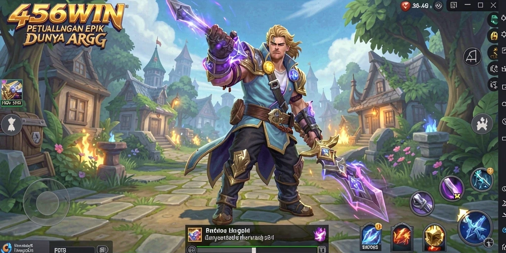 Screenshot gameplay ARPG yang menunjukkan pertarungan epik dan grafis menarik.