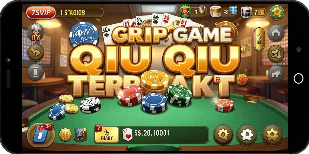 Tampilan gameplay QiuQiu yang menarik di 7SVIP.