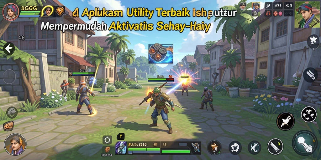 Screenshot tampilan utama aplikasi 8G8G yang menunjukkan fitur-fitur Utility.