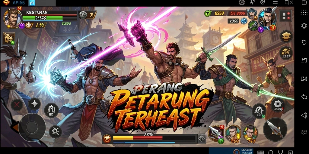 Tampilan aksi pertarungan epik dalam API66 yang memukau.