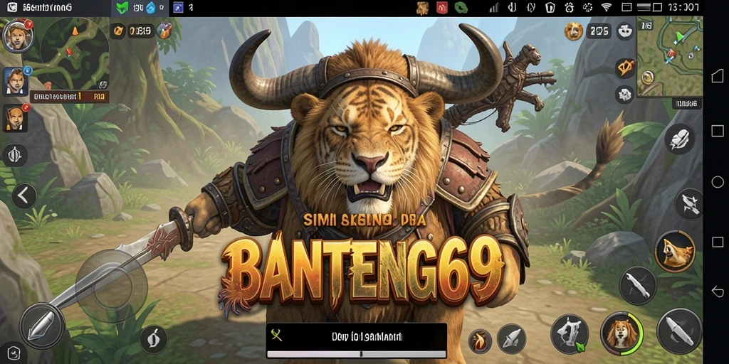 Tampilan gameplay BANTENG69 yang menarik dan penuh warna.