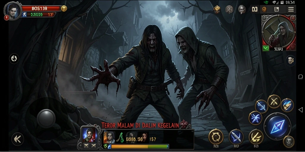 Gameplay BOS138 yang menegangkan dengan suasana Horror.