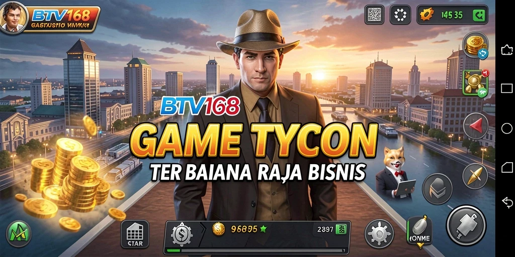 Tampilan gameplay BTV168 yang menarik dengan elemen Tycoon.