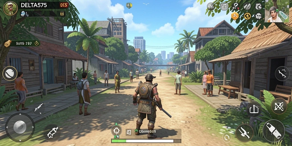 Tampilan menarik dari gameplay DELTA575 yang mengasyikkan.