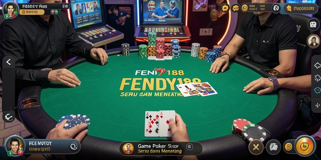 Screenshot FENDY188 menampilkan momen seru saat bermain poker.