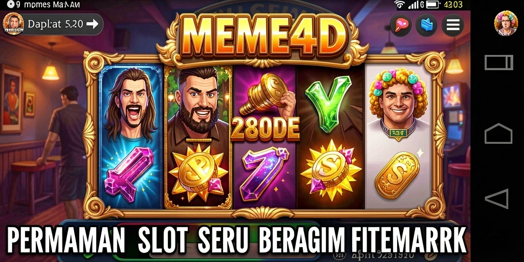 Tampilan menarik dari gameplay MEME4D yang penuh warna.