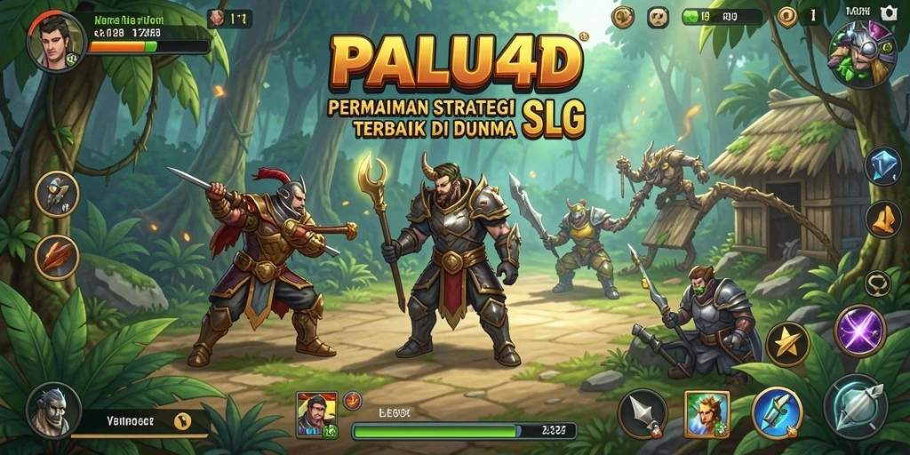 Screenshot utama PALU4D yang menunjukkan aksi gameplay SLG.