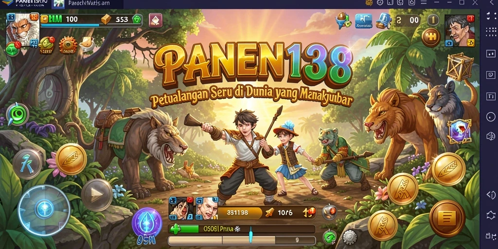 Tangkapan layar permainan PANEN138 menunjukkan aksi mendebarkan di dalam petualangan.