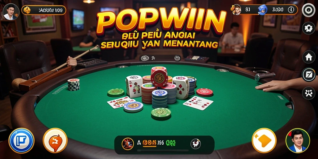 Gameplay seru QiuQiu di aplikasi POPWIN