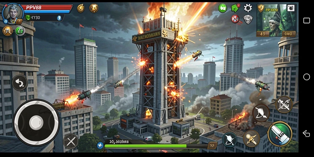 Tampilan utama gameplay PPV88 dengan strategi Tower Defense yang menegangkan.