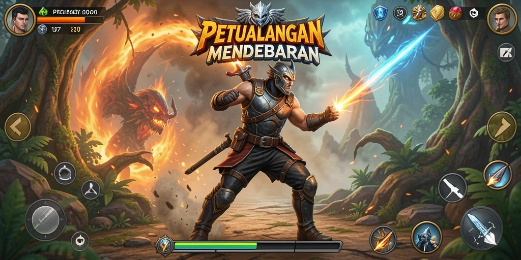 Screenshot menampilkan aksi seru dalam game PRG007.