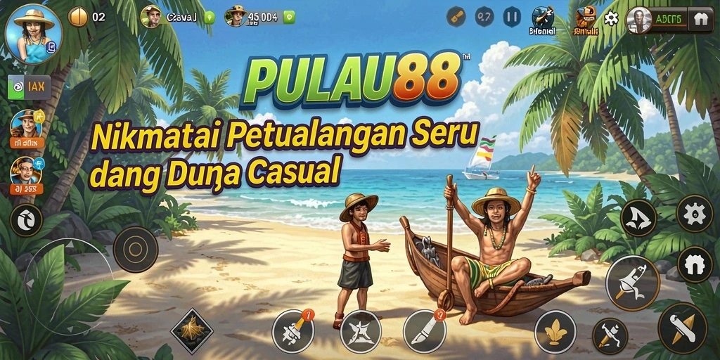 Tangkapan layar menunjukkan gameplay seru dan interaktif di PULAU88.
