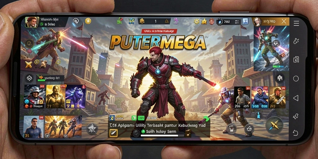 Tampilan antarmuka utama PUTERMEGA yang sederhana dan fungsional.