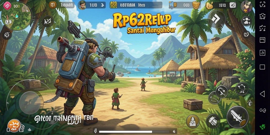Tampilan gameplay RP62RP yang santai dan penuh warna.