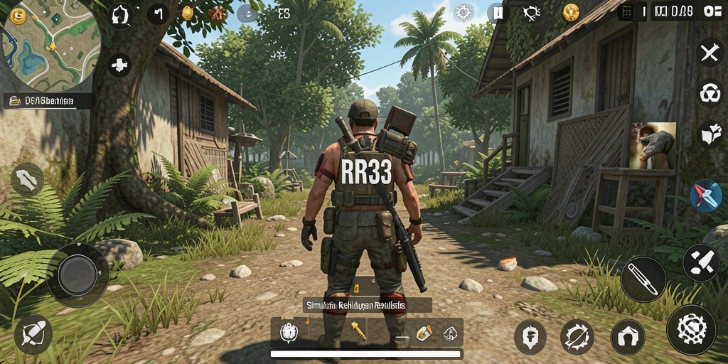 Tampilan gameplay simulasi yang menarik dalam RR33.