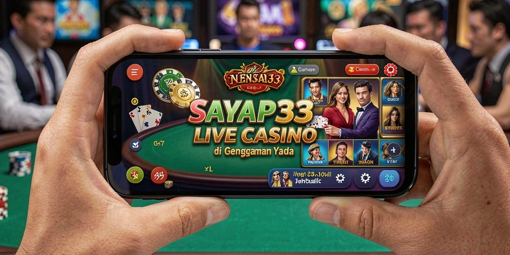 Tampilan permainan Live Casino yang memukau dari SAYAP33.