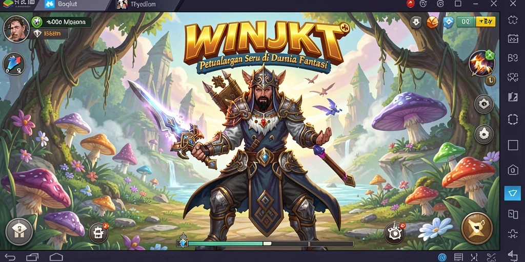 Screenshot utama WINJKT menampilkan gameplay petualangan yang mendebarkan.